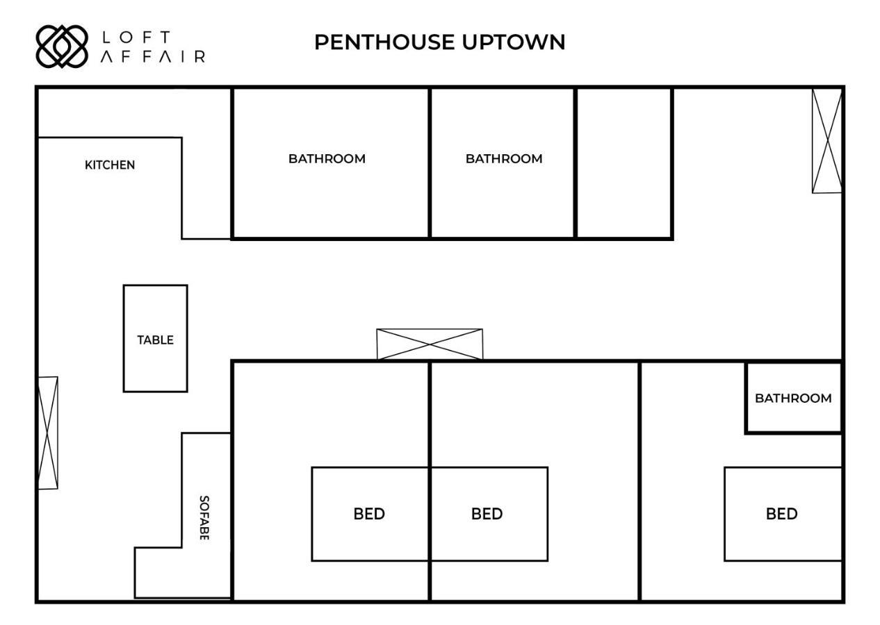Penthouse Uptown - Loftaffair Apartman Krakkó Kültér fotó
